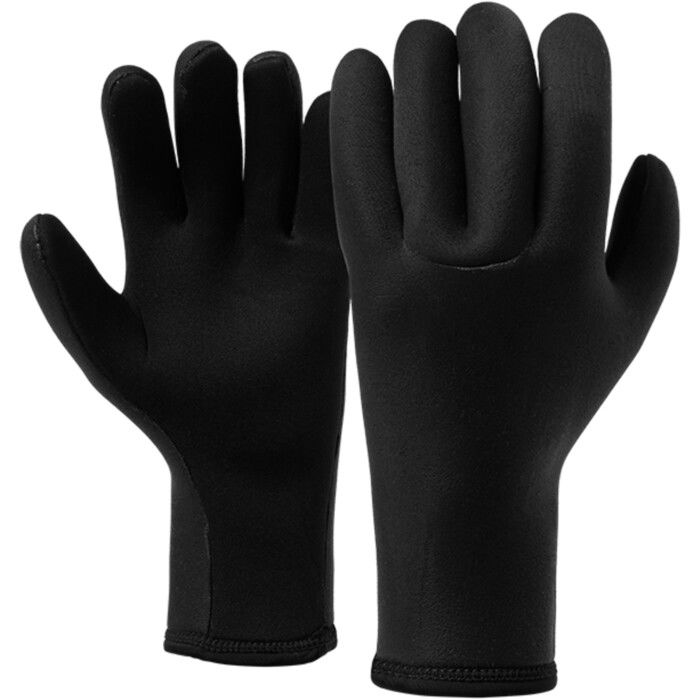 2025 Mystic Crest 1.5mm 5 Finger Hybrid Gloves 35015.250082 - Black